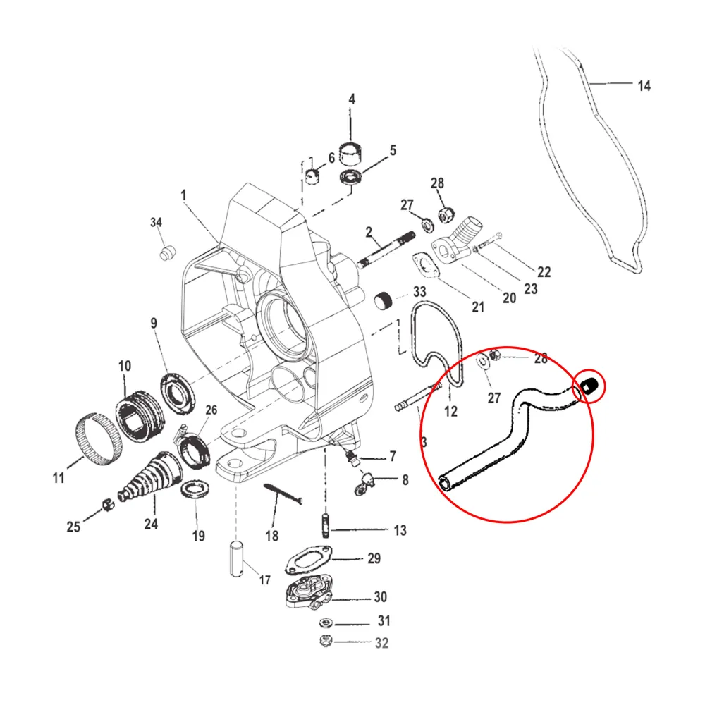 Water Intake Hose Tool & Insert Bell Housing Replacement MerCruiser Mercury Bravo - 32-43437, 91-43579 & 41674T