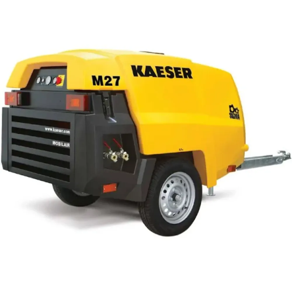 Stille bediening Kaeser M27PE MobilAir 92 CFM 21 HP Draagbaar Air Compressor