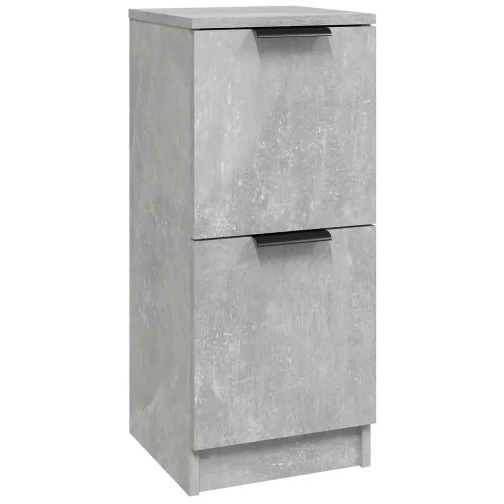 Lade Dressoir 30x30x70 cm bewerkt hout betongrijs