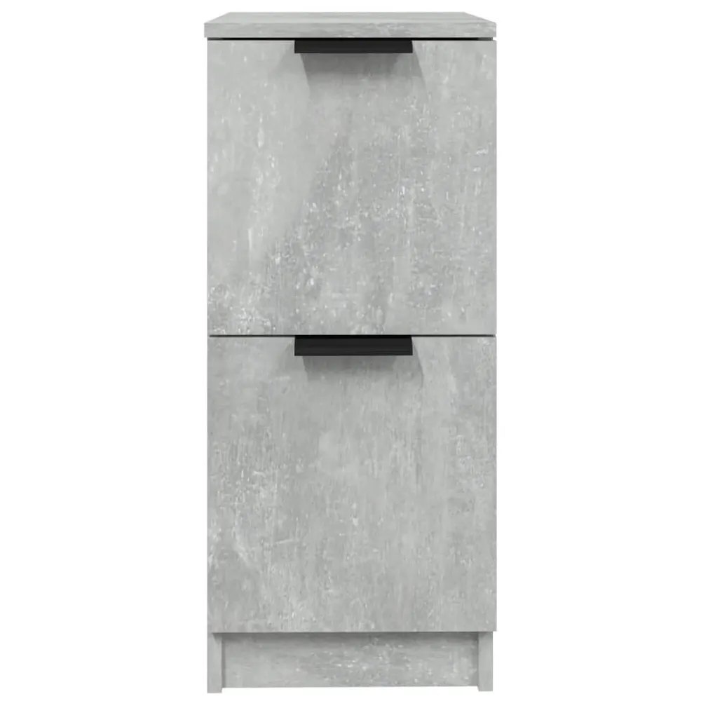 Lade Dressoir 30x30x70 cm bewerkt hout betongrijs