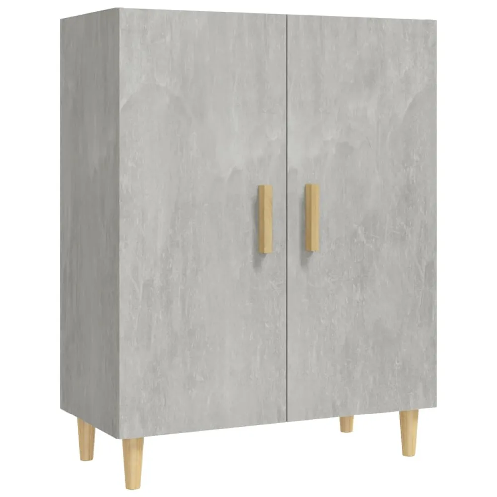 Professionele Kwaliteit Dressoir 70x34x90 cm bewerkt hout betongrijs
