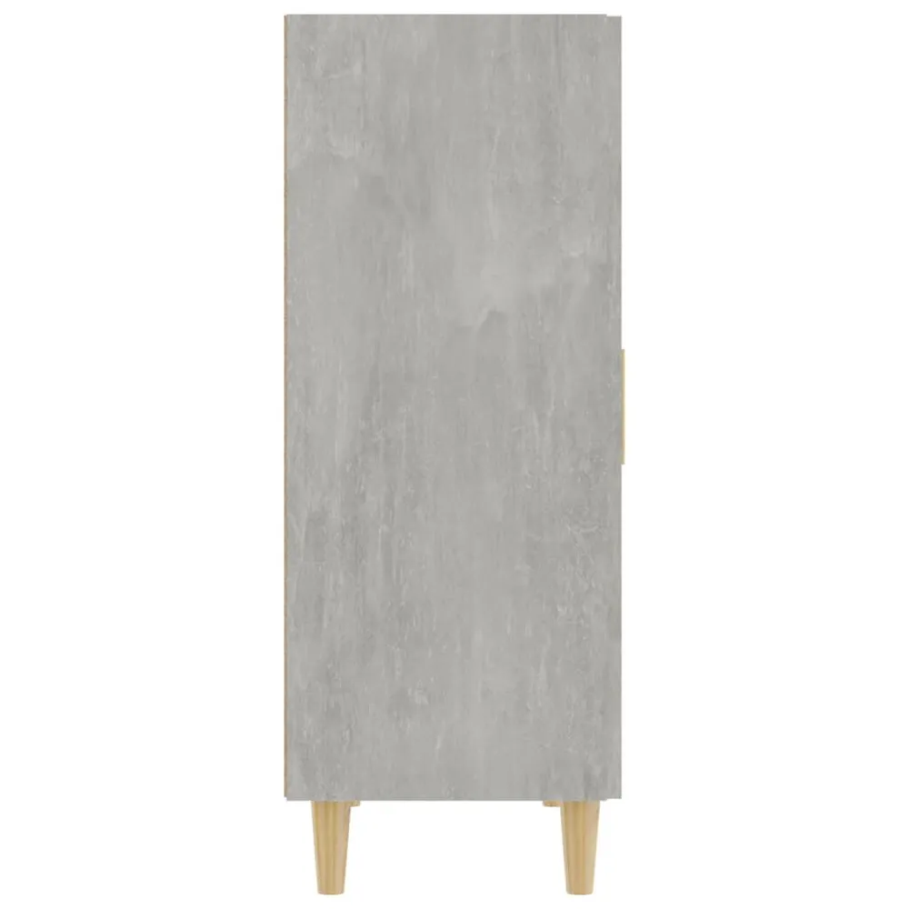 Professionele Kwaliteit Dressoir 70x34x90 cm bewerkt hout betongrijs