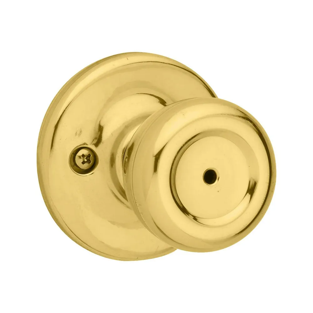 Kwikset Security Tylo Gepolijst Brass Bed/Bath Privacy Door Knob