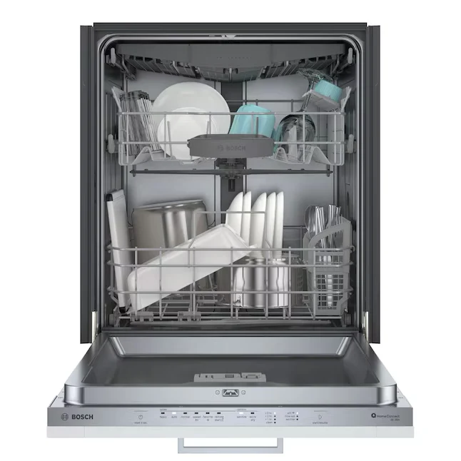 Bosch 300 Series Top Control 24- Slim Built- Dishwasher Third Rack (Custom Panel Ready), 46-dBA