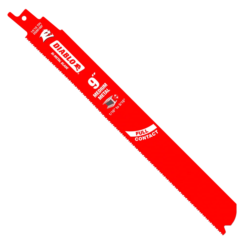 DIABLO 9" Bi-Metal Recip Blade Medium Metaal Cutting (2 PACK)