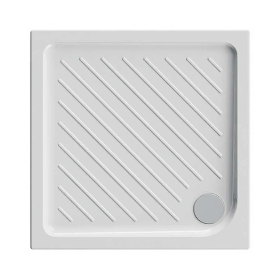Dolomite ceramic shower tray 90x90 Height 7 cm square model Gemma 2