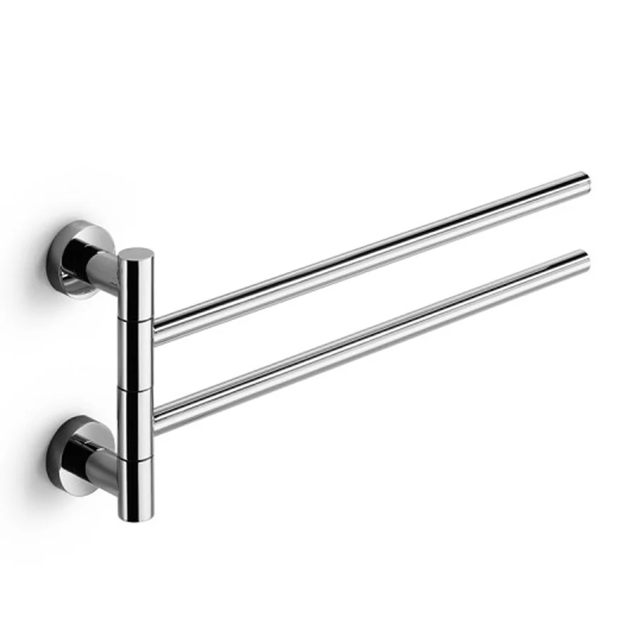 Double articulated towel holder Lineabeta Baketo collection chrome-plated messing