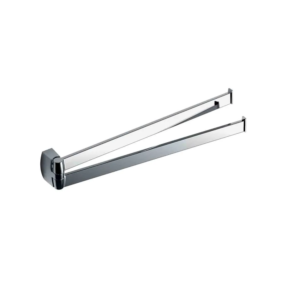 Double joint towel holder chrome-plated brass Trenta collection Colombo Design