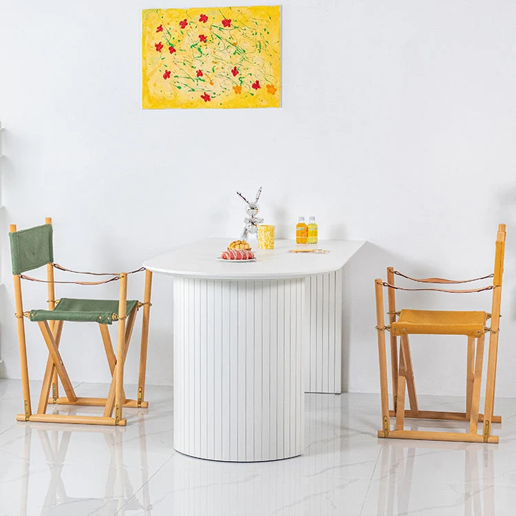 Strak Style Dining Table Double Pedestal Dining Table Home Use 55