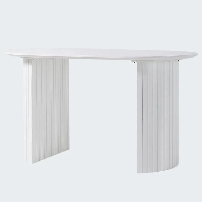 Strak Style Dining Table Double Pedestal Dining Table Home Use 55