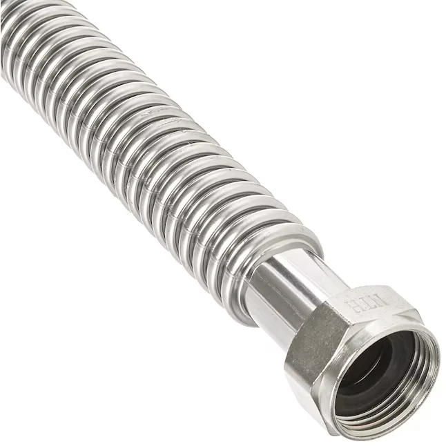 Charman Manufacturing 24- Fip Inlet Fip Outlet Corrugated Rvs Steel Water Heater Connector