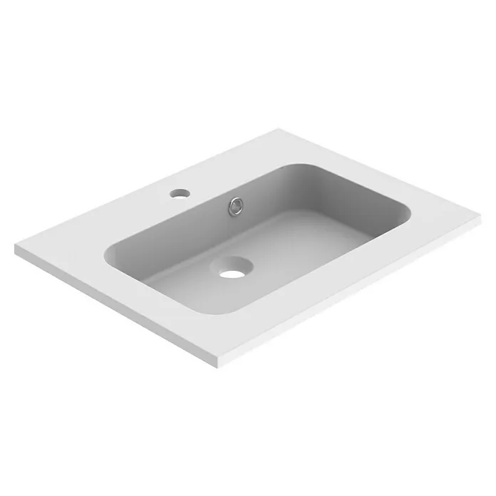 Allibert Inbouwwastafel - 60,5 x 46,5 cm, Wit