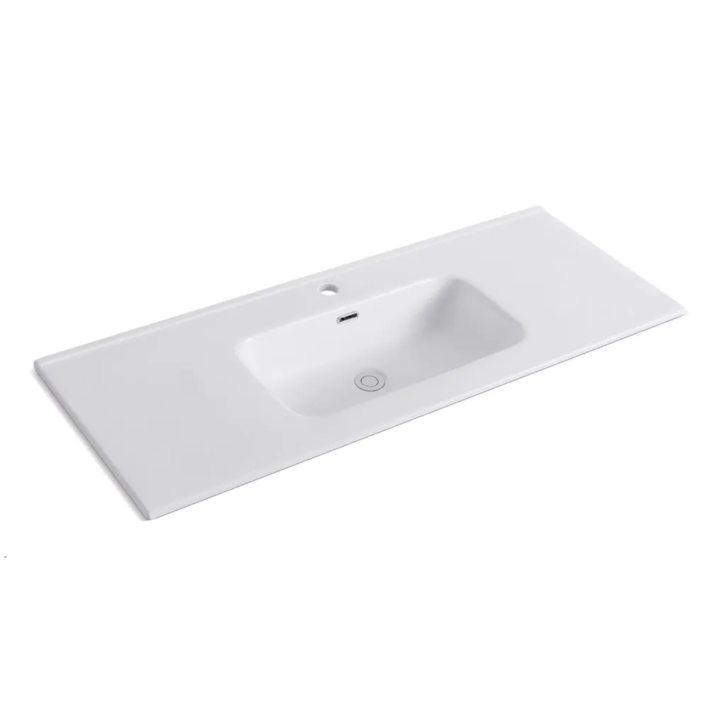 Built- sink 121cm ivoor ceramic BathCore Alba line