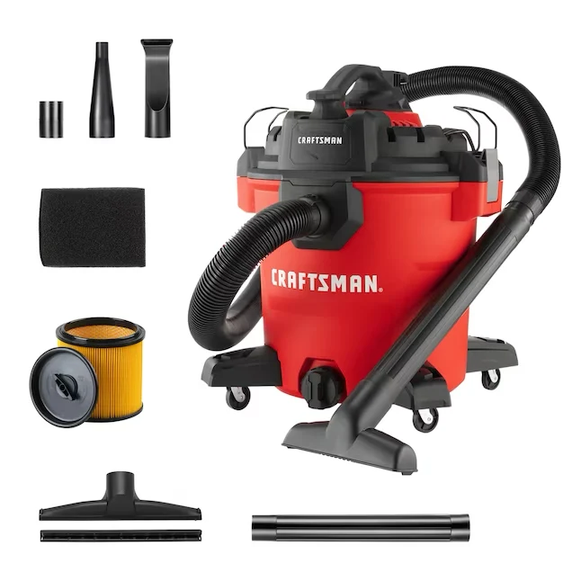 CRAFTSMAN Verwijderbaar Blower 12-Gallons 6 HP Corded Wet/Dry Shop Vacuum Accessories Included