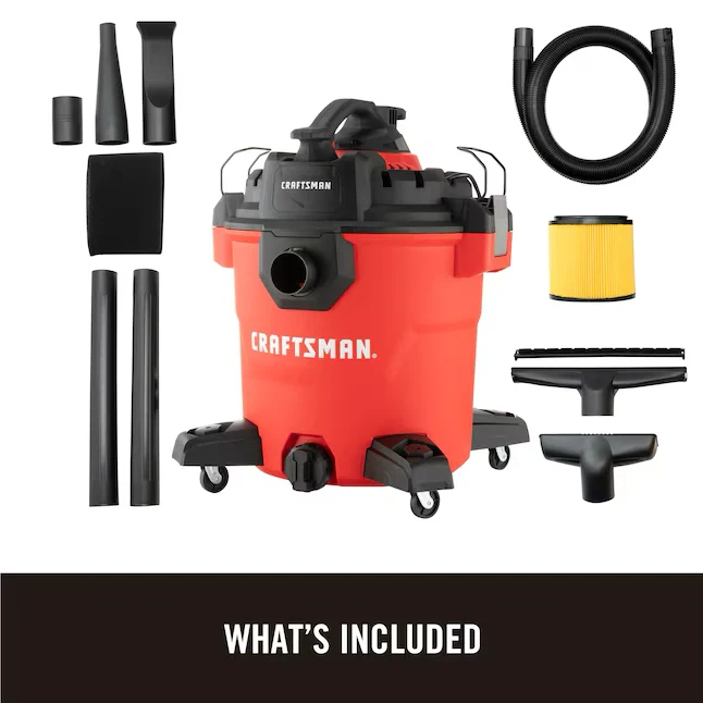 CRAFTSMAN Verwijderbaar Blower 12-Gallons 6 HP Corded Wet/Dry Shop Vacuum Accessories Included