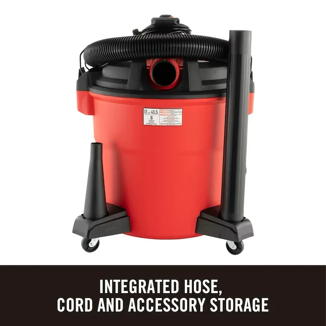 CRAFTSMAN Verwijderbaar Blower 12-Gallons 6 HP Corded Wet/Dry Shop Vacuum Accessories Included