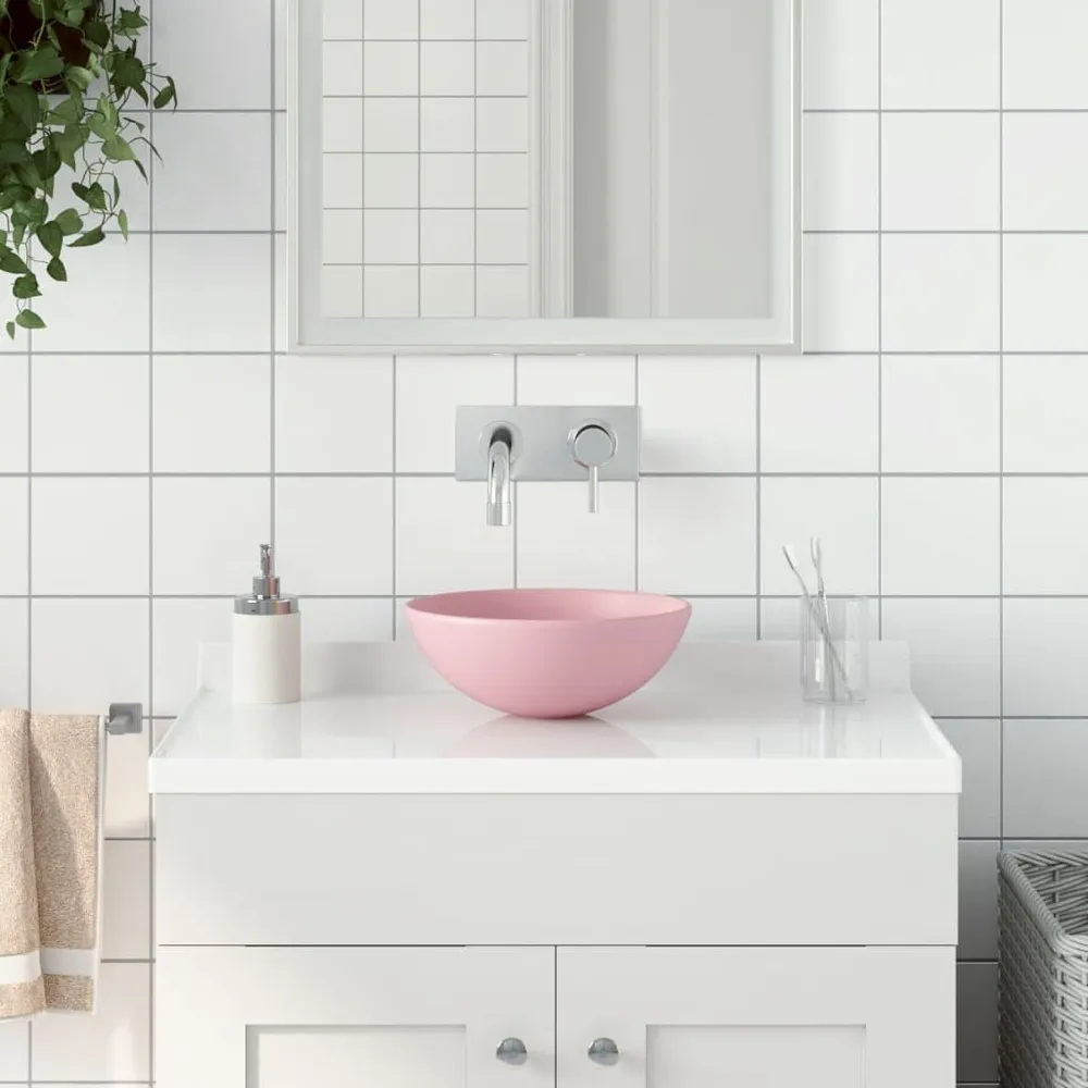 RVS Wastafel rond keramiek matroze