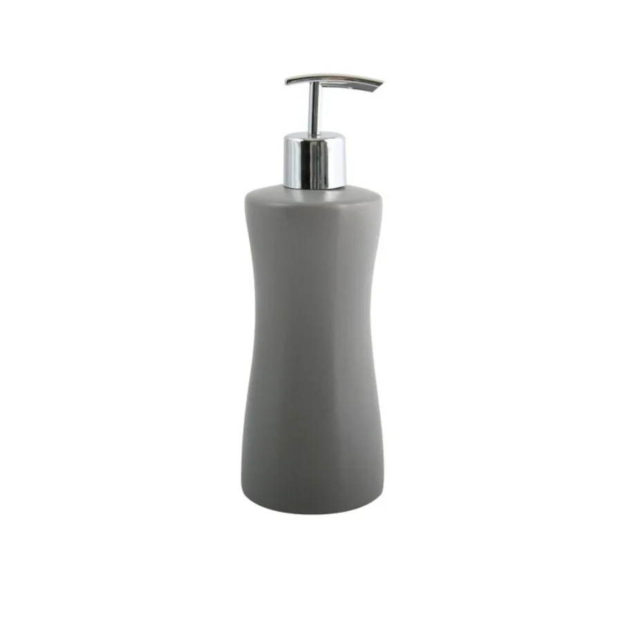 Soap Dispenser gray keramiek chrome pump Athena collection
