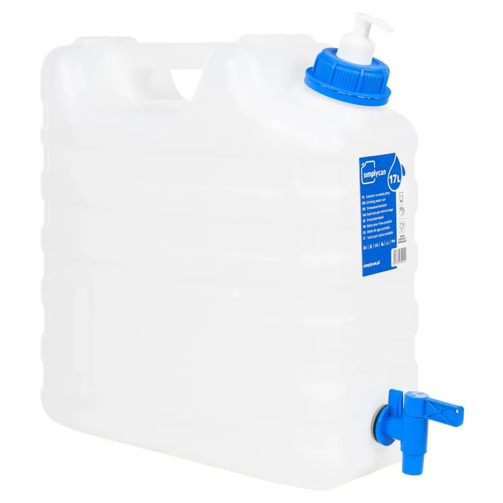 Watertank met kraan en zeepdispenser 15 L kunststof