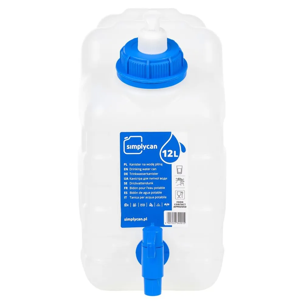 Watertank met kraan en zeepdispenser 10 L kunststof