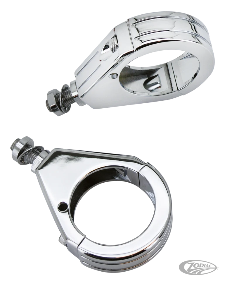 GZP Chrome alu 41mm clamp kit ball mille Harley-Davidson