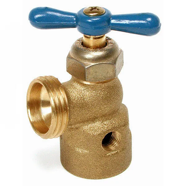 Dial ¾” FGH Inlet x ¾” MGH Geel koper SillCock | Geluidsarm | Nauwkeurig