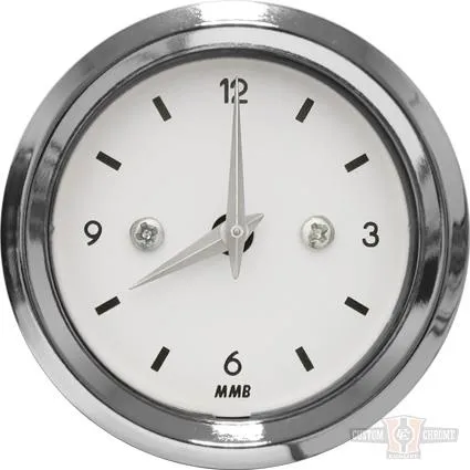 CLOCK BASIC BLK / WHT / RED LIGHT Harley-Davidson