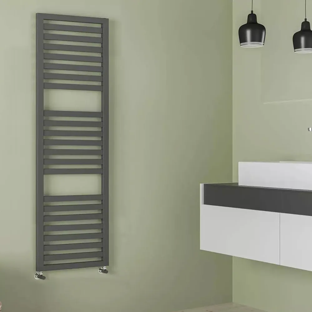 Hydraulic towel warmer model Cuneo 1800x500 straight - Anthracite
