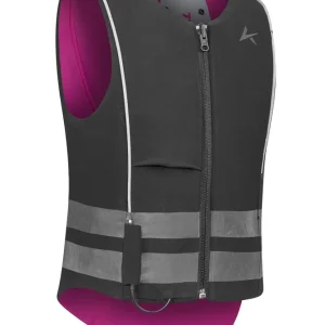 Ballistic High Visibility Junior Back Protector, reversibel Black/Bordeaux 10 years