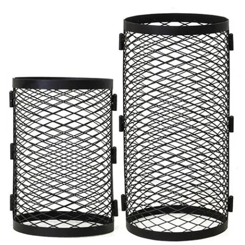 Cozy Heat Chimney Cover, Grid, Black Corrosiebestendig Steel | H500