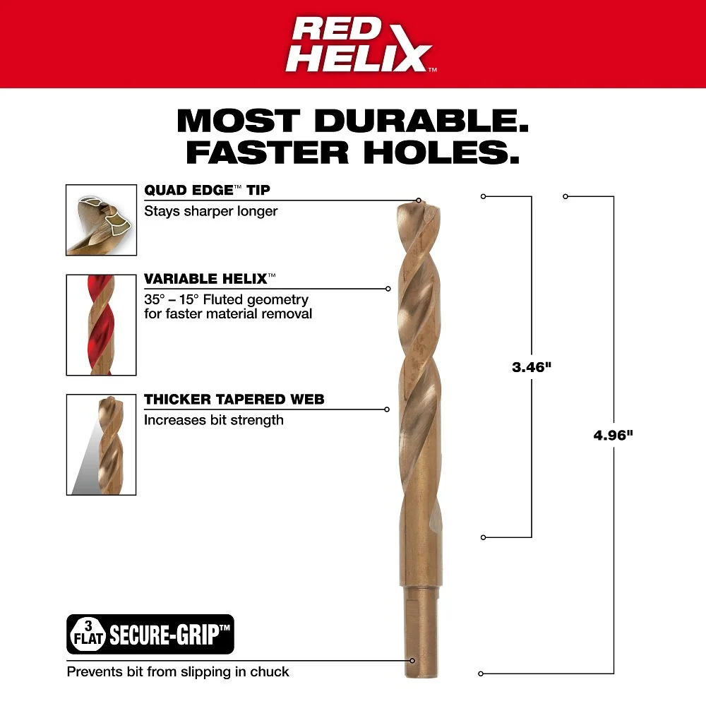 Milwaukee Tools 29/64 . COBALT ROOD HELIX 48-89-2326