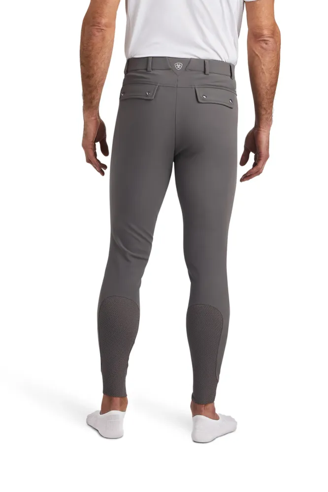 Professionele Kwaliteit Men's Tri Factor Grip Knee Patch Breeches Paloma grey 22 Regular