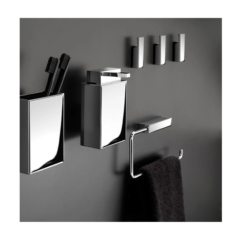 Suspended ring towel holder chrome messing from 'Bath Life' collection Cosmic cm 23x3x11.5