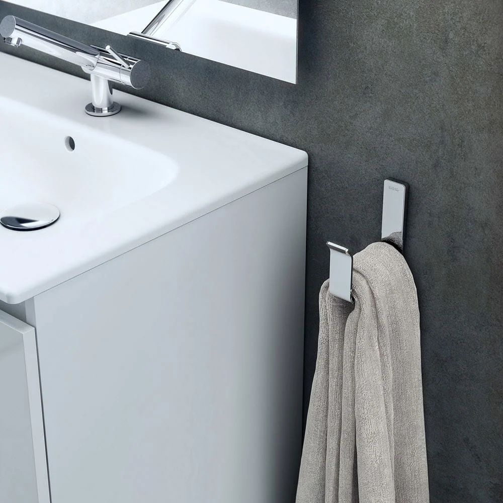 Wandmodel towel holder chrome steel from 'Line' collection Cosmic - cm 3x12x12