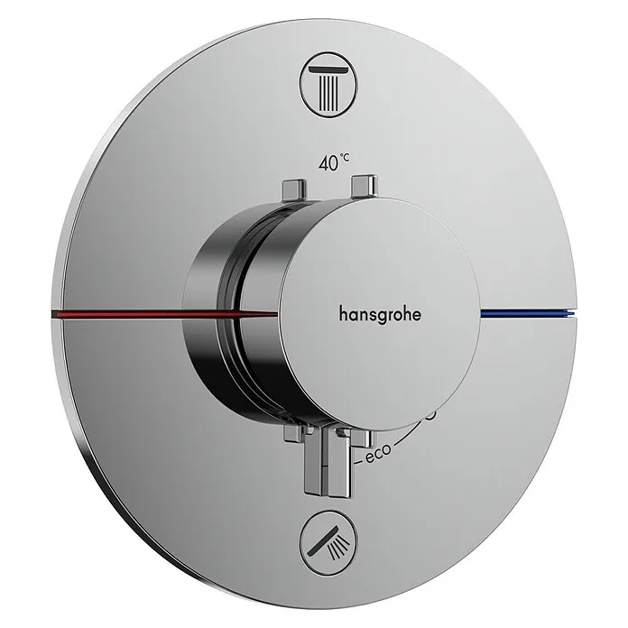 Hansgrohe Inbouwthermostaatkraan ShowerSelect Comfort S - Zilver voor Douchecabines