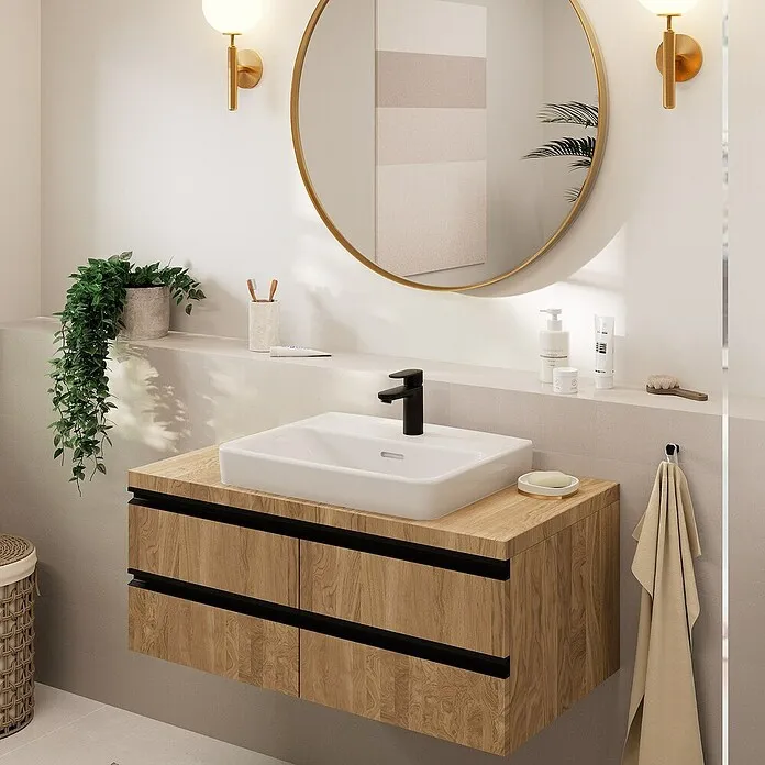 Keramische Hansgrohe Wastafelkraan - Zwart