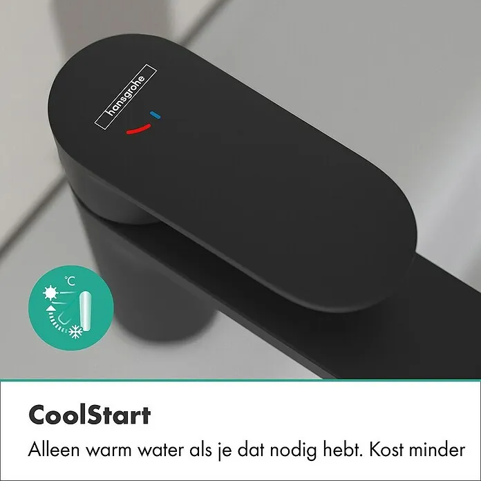 Keramische Hansgrohe Wastafelkraan - Zwart