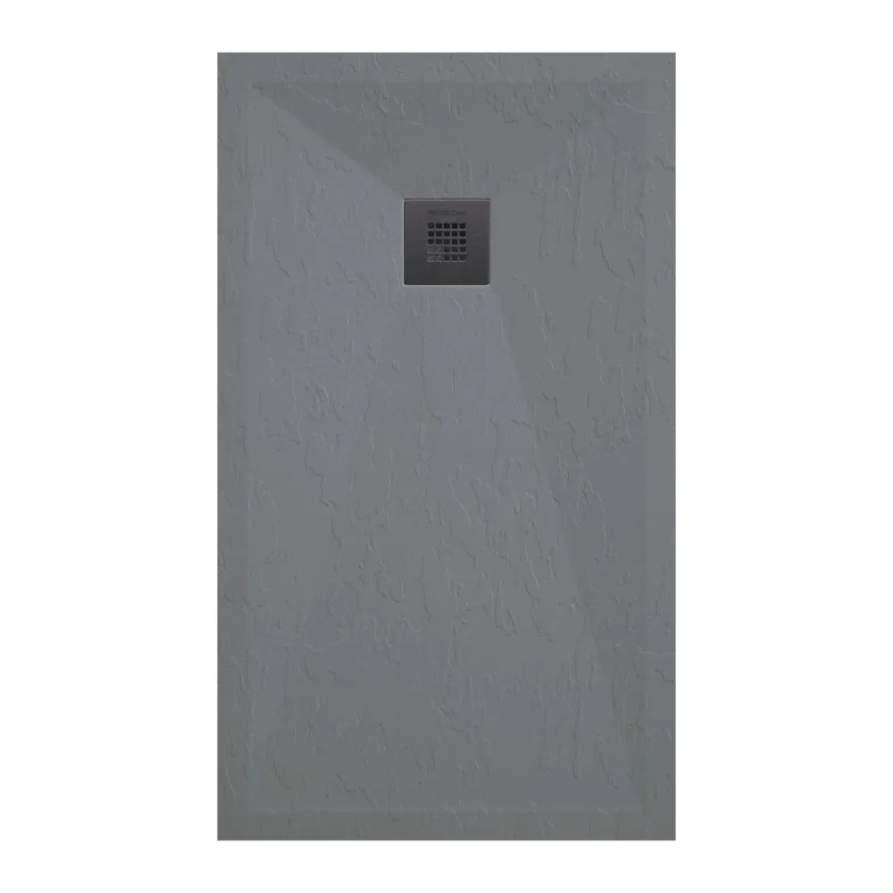 Resin shower tray model Plus 70x170cm slate grauw