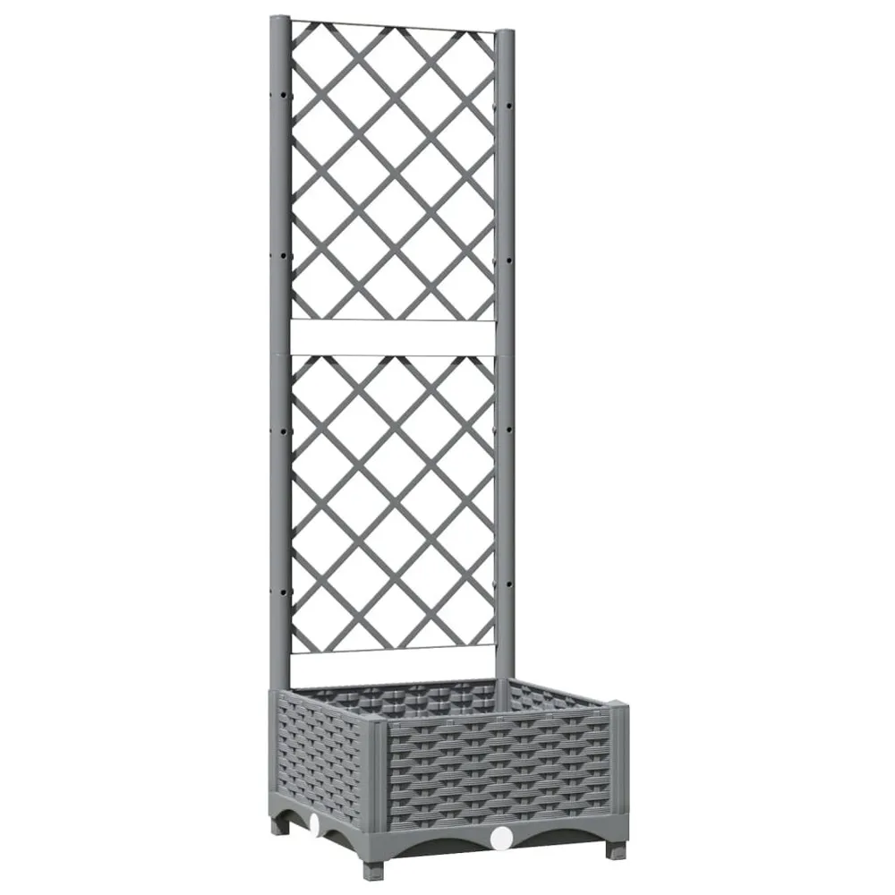 Plantenbak met latwerk 40x40x121,5 cm polypropeen (Model Horizon)
