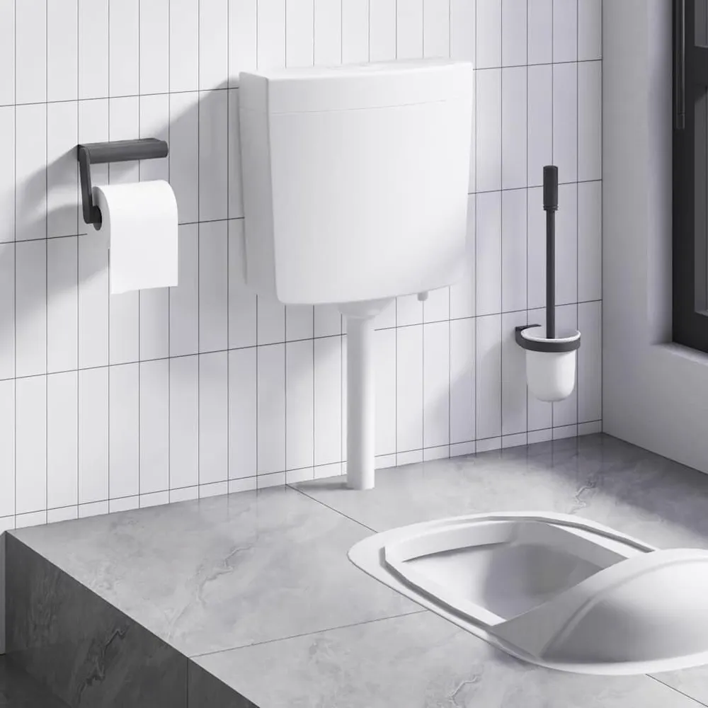 Toiletstortbak met watertoevoer onderin 3/6 L wit voor Moderne Voordeuren