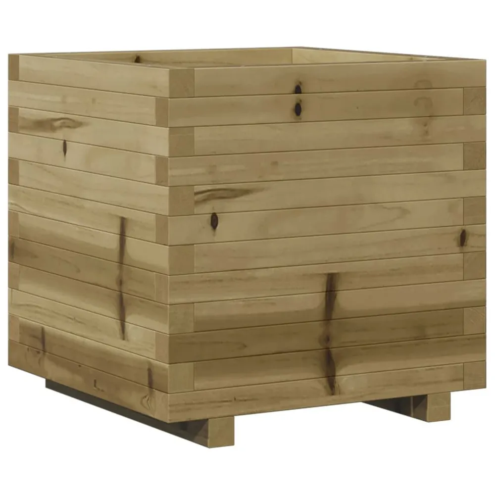 Verstelbare deur Plantenbak 50x50x49,5 cm geïmpregneerd grenenhout