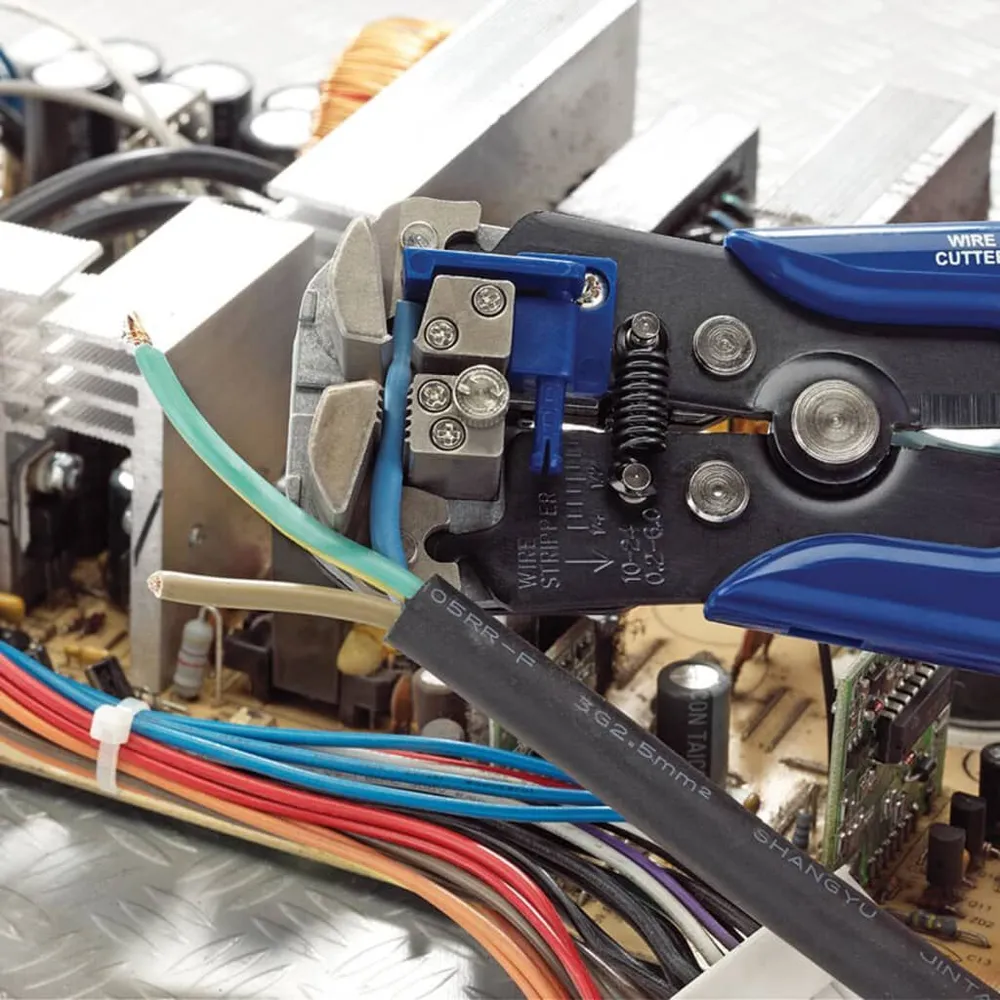 Industrieel Zwaar Draper Tools Automatische draadstripper/krimptang blauw 35385