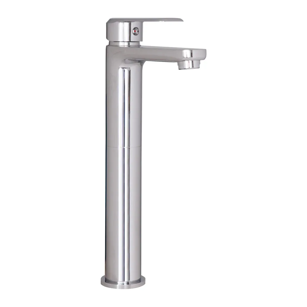 Tall basin mixer Hopper series chrome-plated geel koper