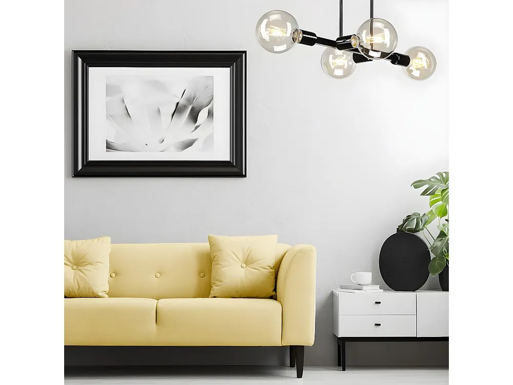 Dimmbare Plafonnier Astrid, Noir, 53x32x32 cm, EPIKASA