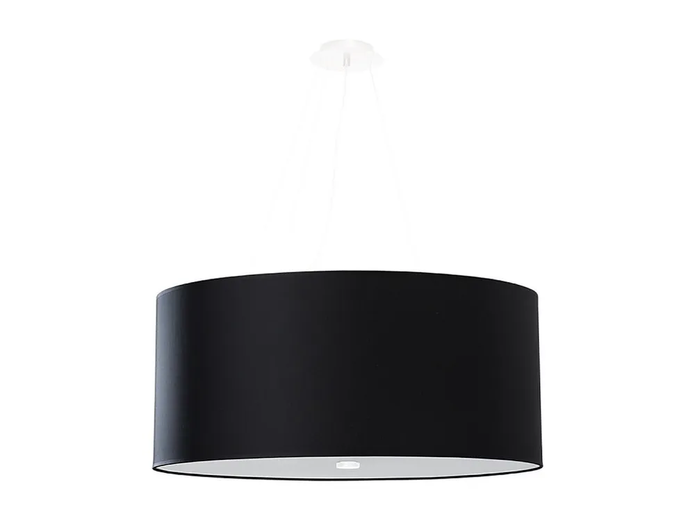 Minimalistisch Design Kroonluchter minimalistisch van - 5 lichtbronnen - L.60 x H.115 cm - zwart
