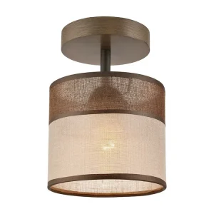 Moderne Plafond Plafondlamp Andrea, Bruin, 25x16x16 cm, EPIKASA
