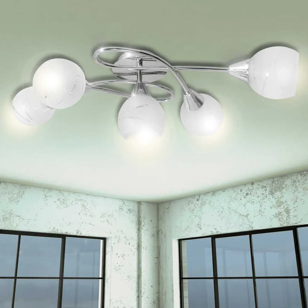 Plafondlamp met glazen behuizing voor lampen voor Woonkamer