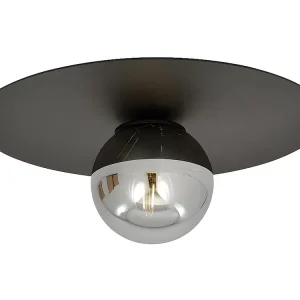 Plafonnier Solar, Noir, 43x19x43 cm, EPIKASA | 3000K | 2000 lm