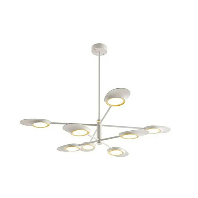 Stralende Burst Kroonluchter Hanglamp Postmoderne Stijl Metallic Woonkamer LED Hanglamp met Lange Kabel