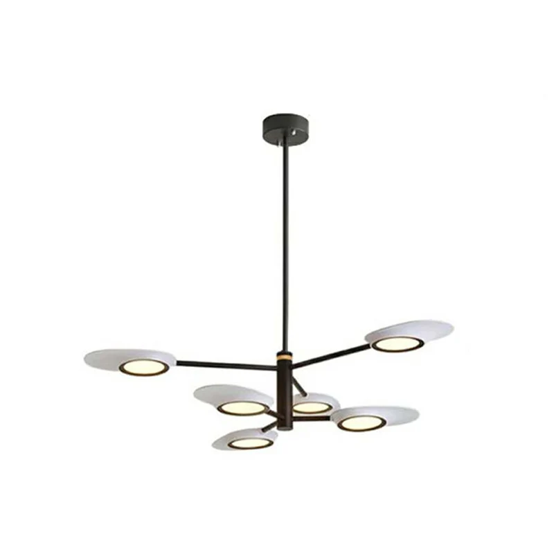 Stralende Burst Kroonluchter Hanglamp Postmoderne Stijl Metallic Woonkamer LED Hanglamp met Lange Kabel